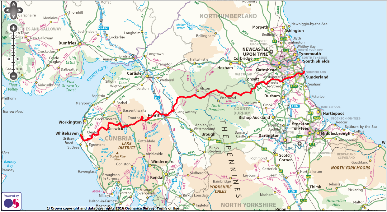 A hybrid or cross bike is perfect for the principal route (though not the . The Coast To Coast C2c Bike Ride Route Whitehaven To Sunderland One Of The Best Weekends We Ve Had The Hiking Photographer
